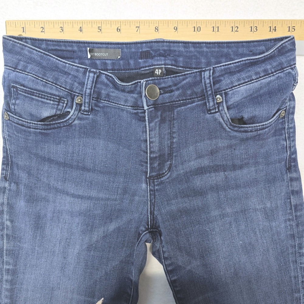 Kut from the Kloth Baby Bootcut Jeans Dark‎ Wash Blue Mid Rise Stretch 4P - Picture 8 of 10